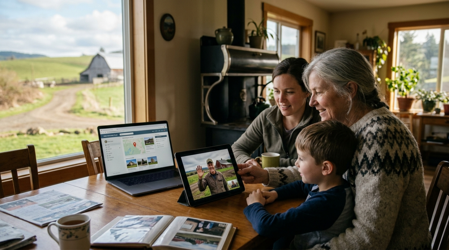 How Rural Families Are Using Online Tools to Stay Connected to Their Local Roots